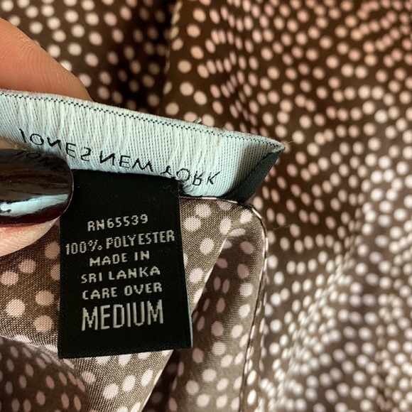 Jones New York satin nightie slip dress high waist, A line adjustable straps EUC - Picture 10 of 10